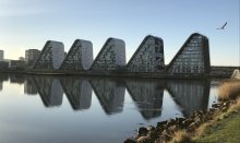 The design of the Waves is inspired by Jorn Utzon's Sydney Opera house