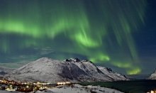 Northern Light over Tromsø in Northern Norway