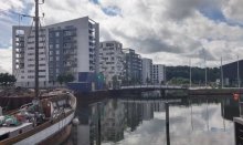 Enjoy beautiful architecture design in Odense New Harbour area  