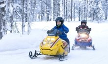 Snowmobiling is a great winter activity